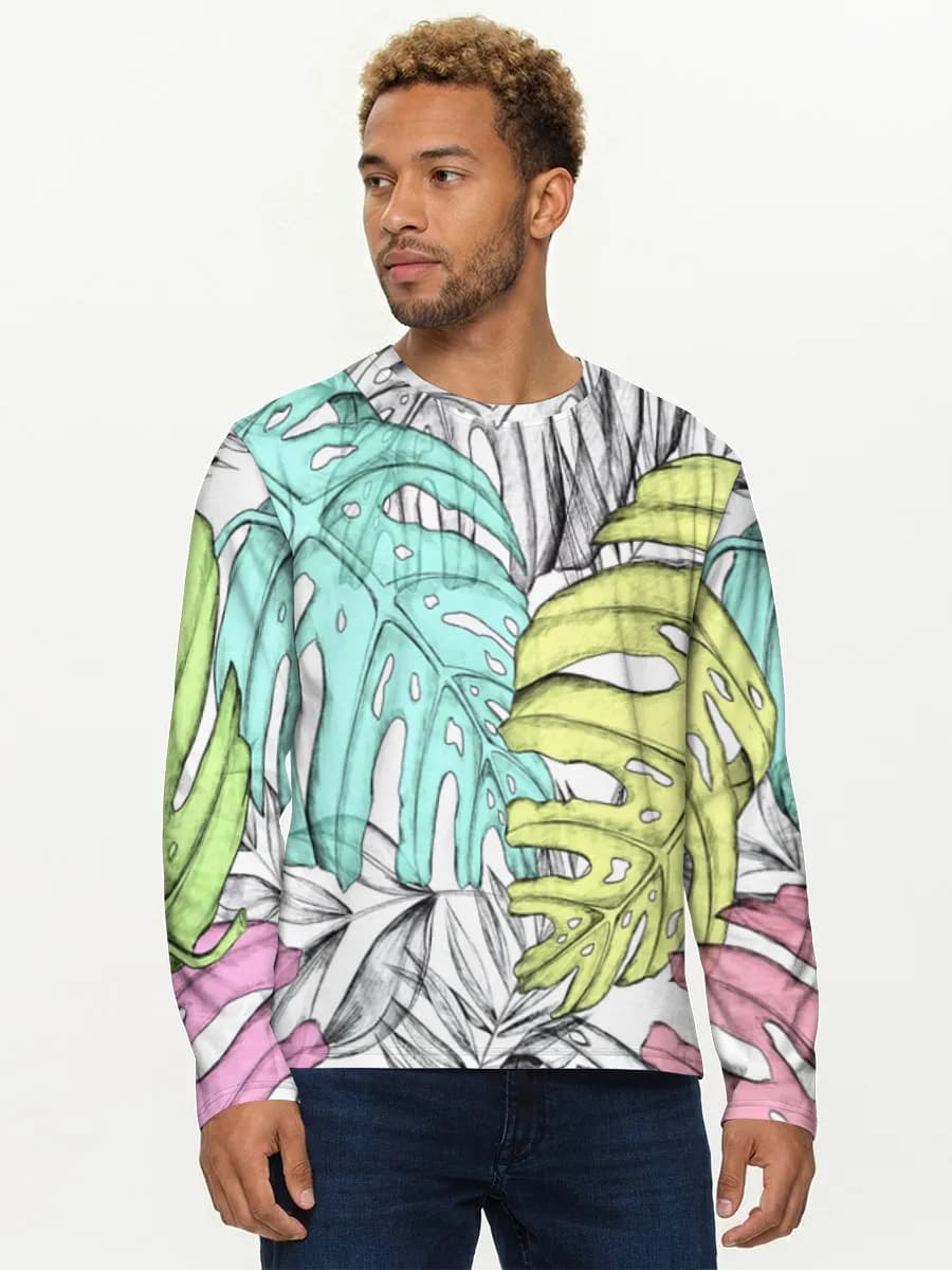 Men's cotton long sleeve shirt