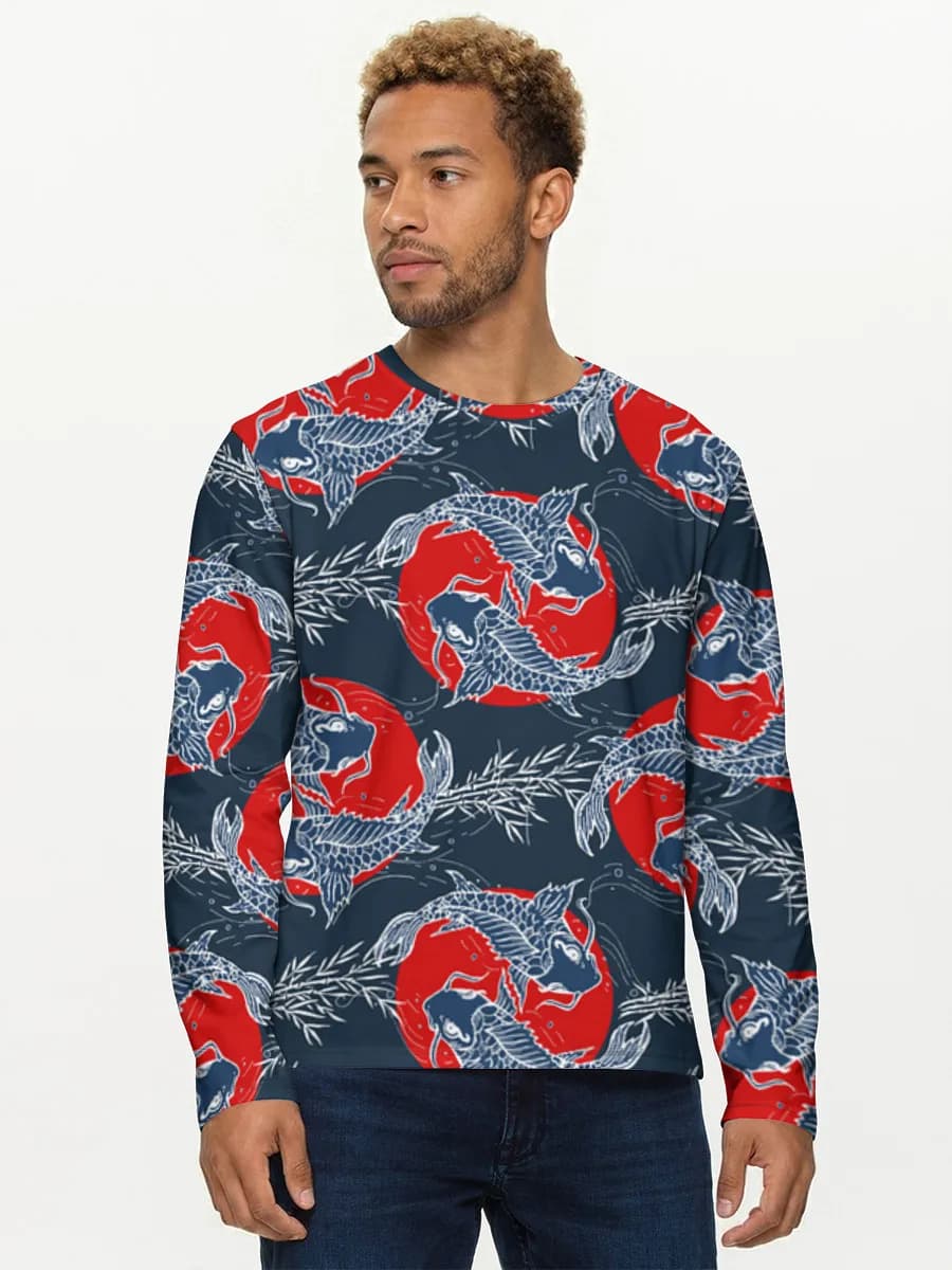 Men's cotton long sleeve shirt