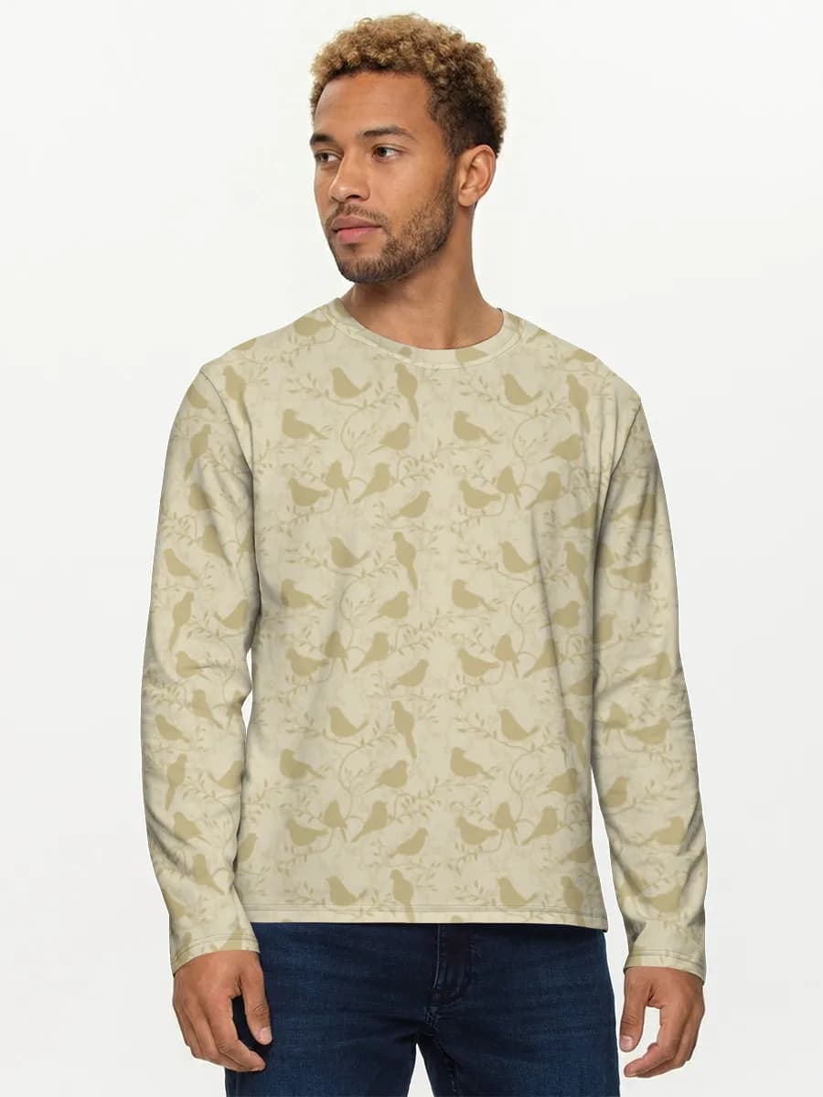 Men's cotton long sleeve shirt