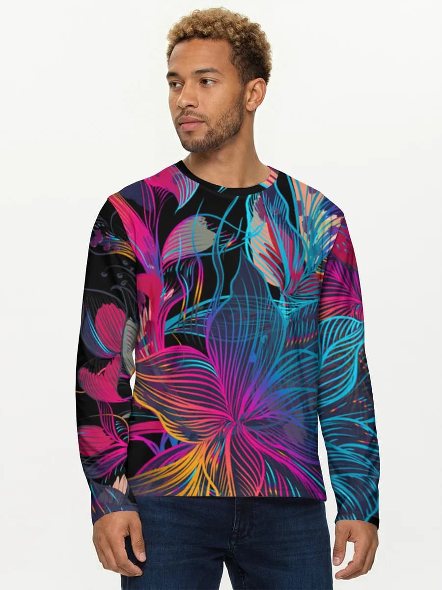 Men's cotton long sleeve shirt