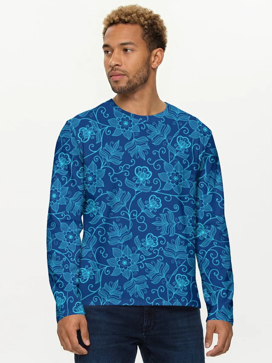 Men's cotton long sleeve shirt