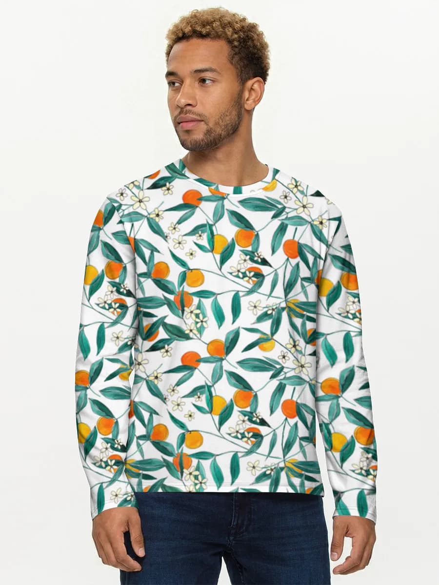 Men's cotton long sleeve shirt