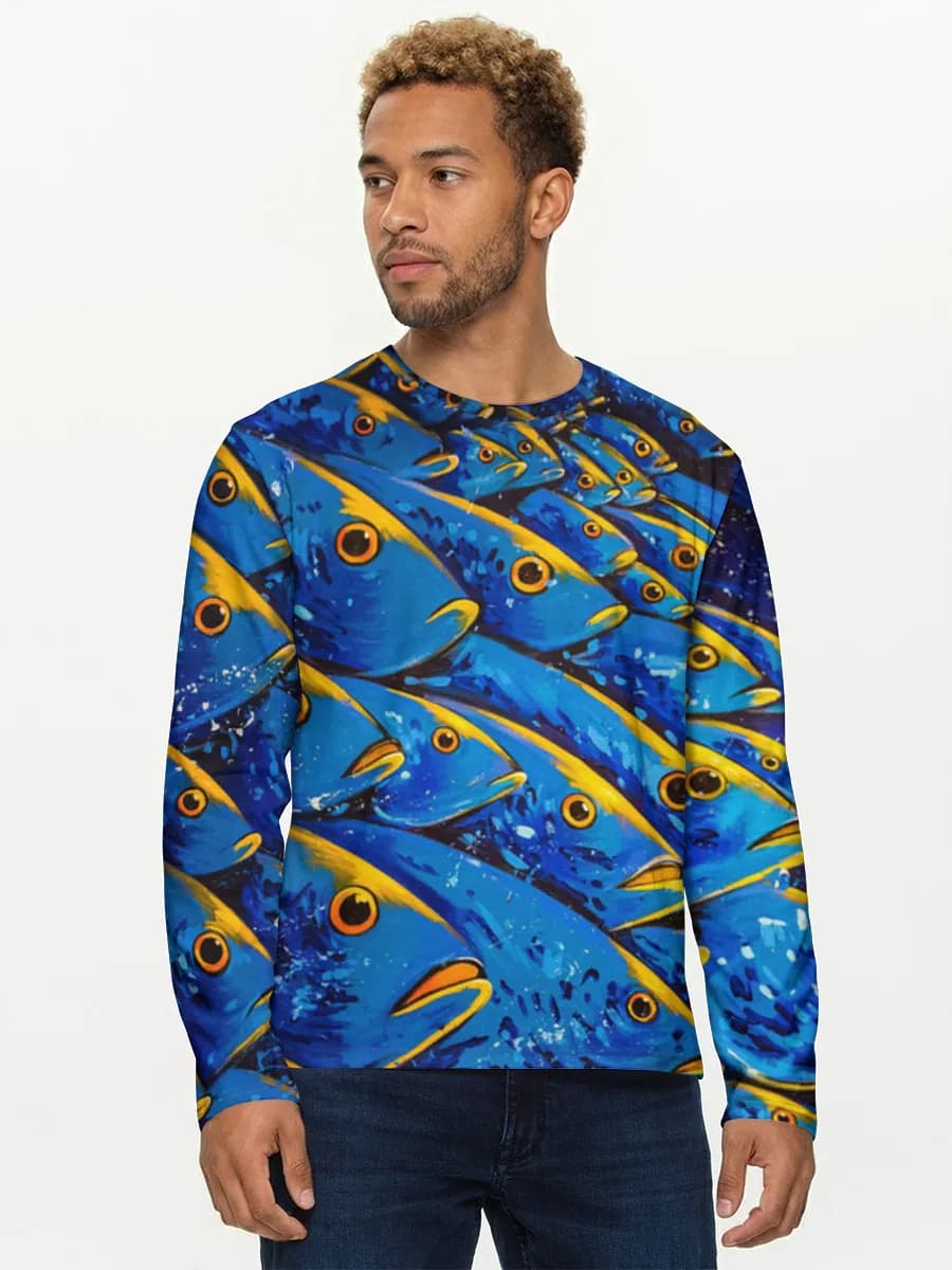 Men's cotton long sleeve shirt