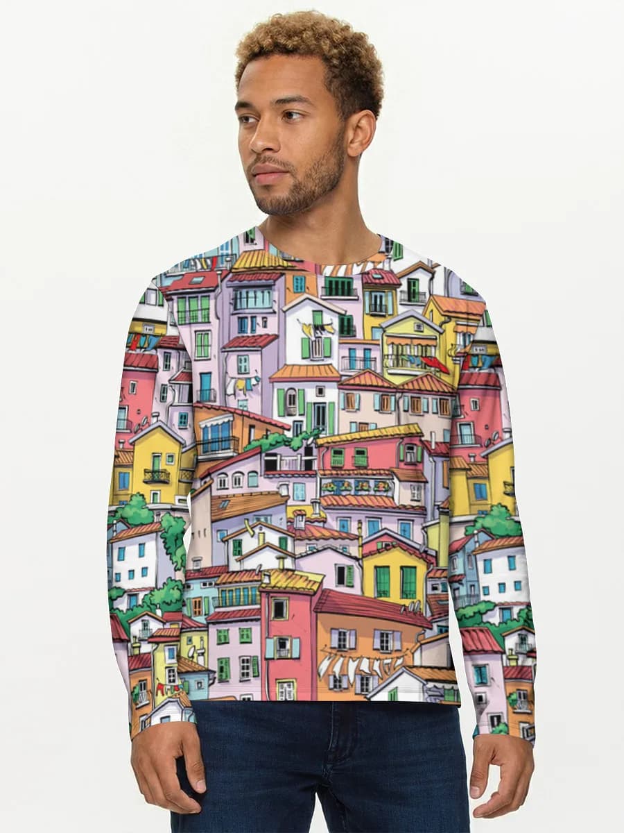 Men's cotton long sleeve shirt