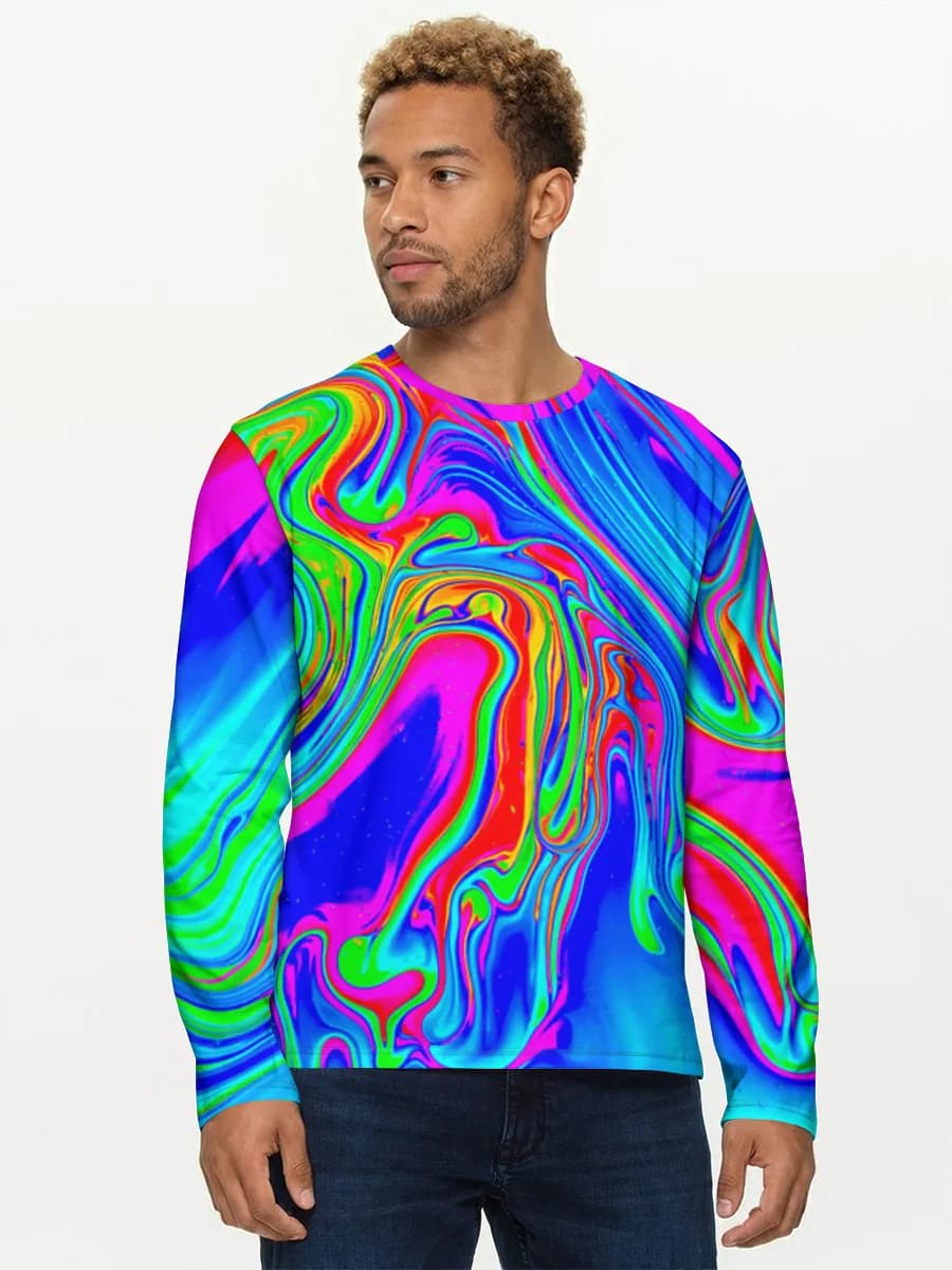 Men's cotton long sleeve shirt