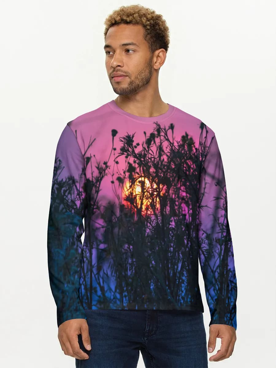 Men's cotton long sleeve shirt