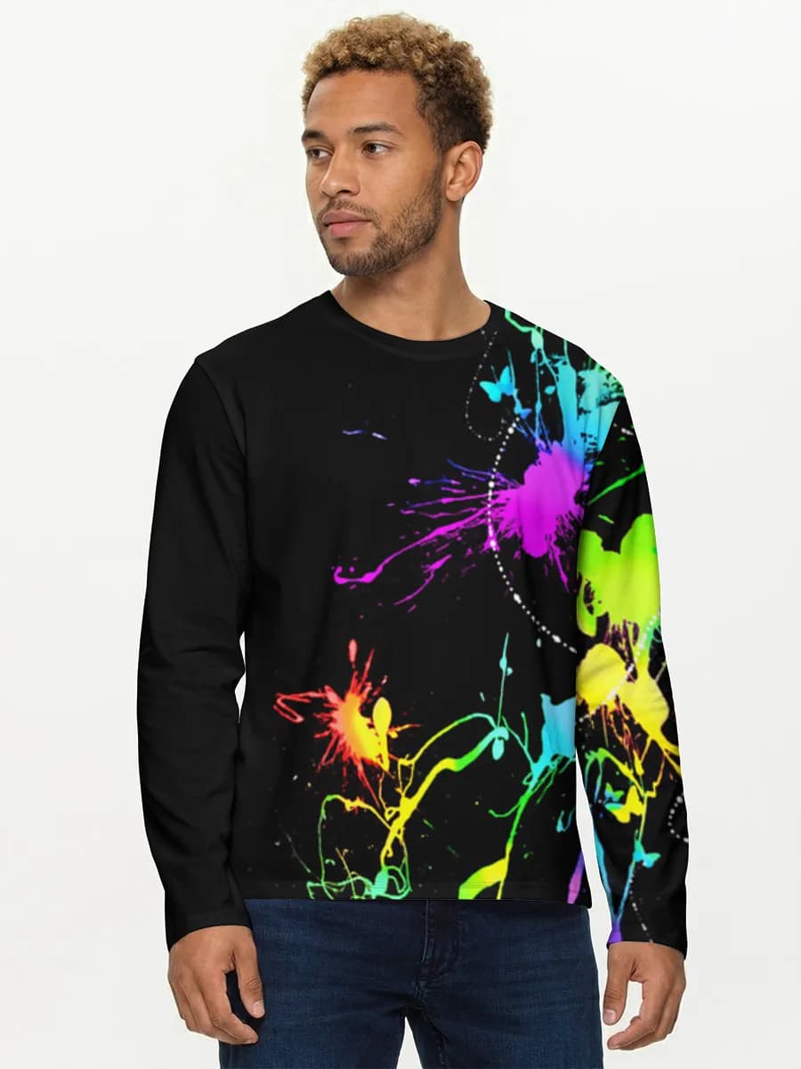 Men's cotton long sleeve shirt