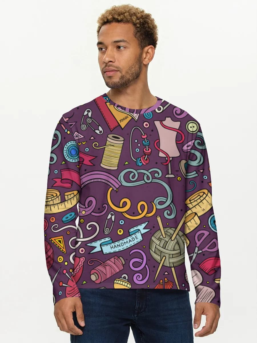 Men's cotton long sleeve shirt