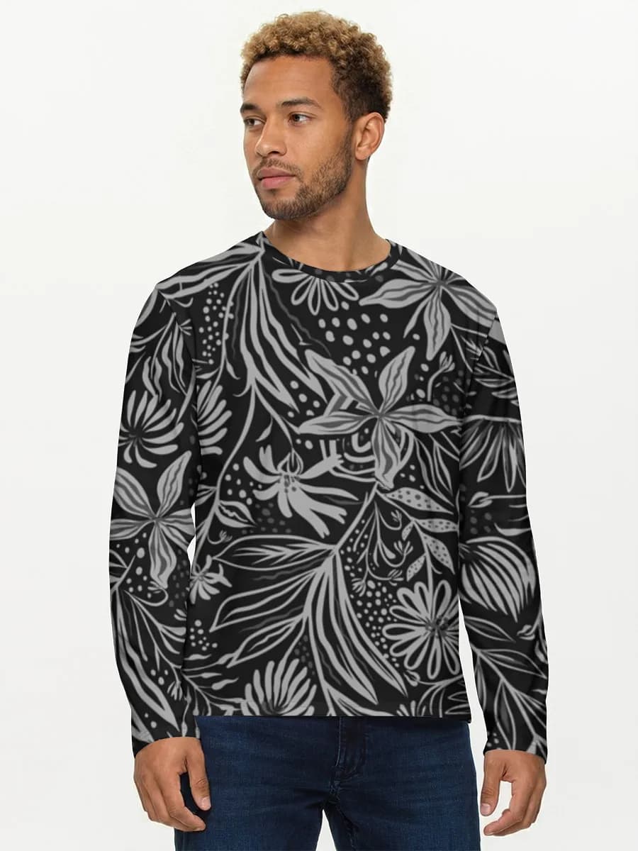 Men's cotton long sleeve shirt