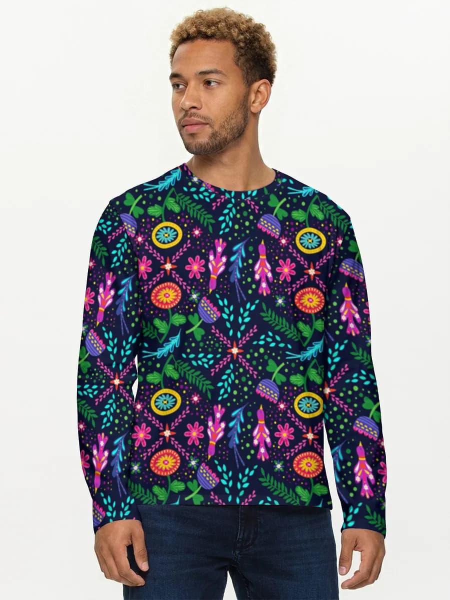 Men's cotton long sleeve shirt
