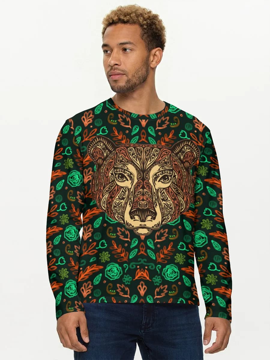 Men's cotton long sleeve shirt