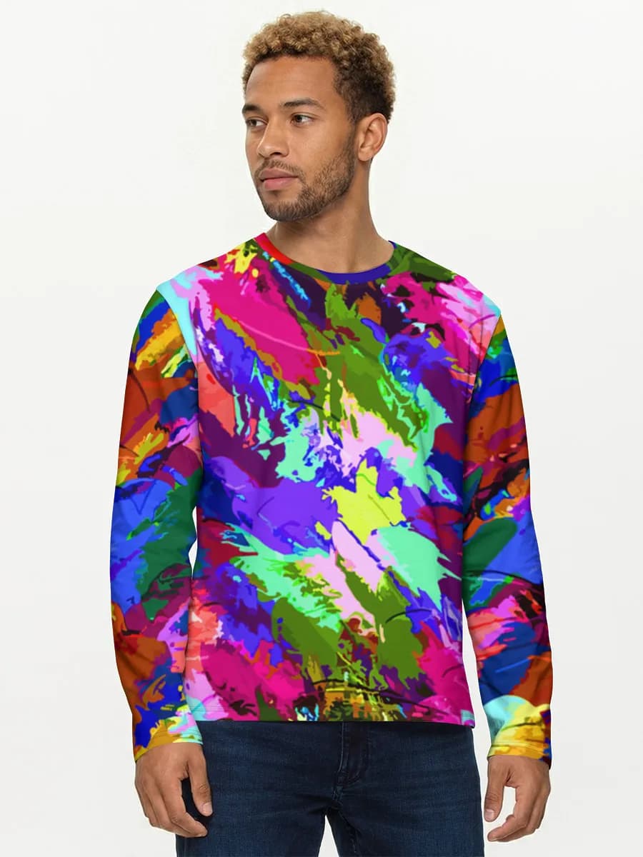 Men's cotton long sleeve shirt