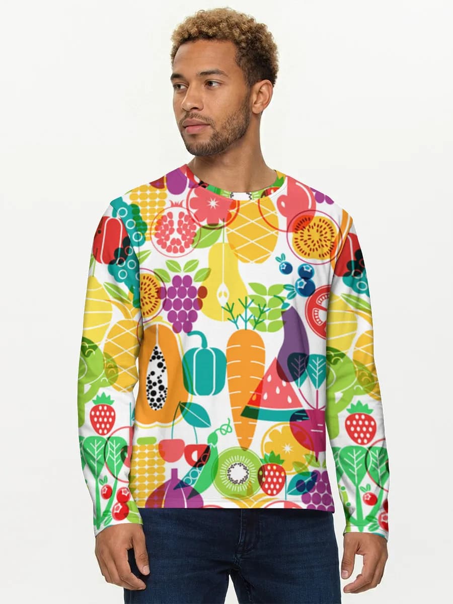 Men's cotton long sleeve shirt