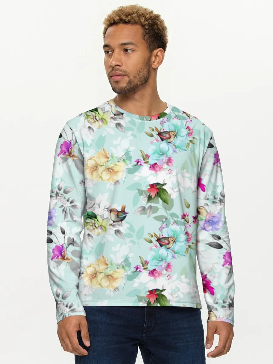Men's cotton long sleeve shirt