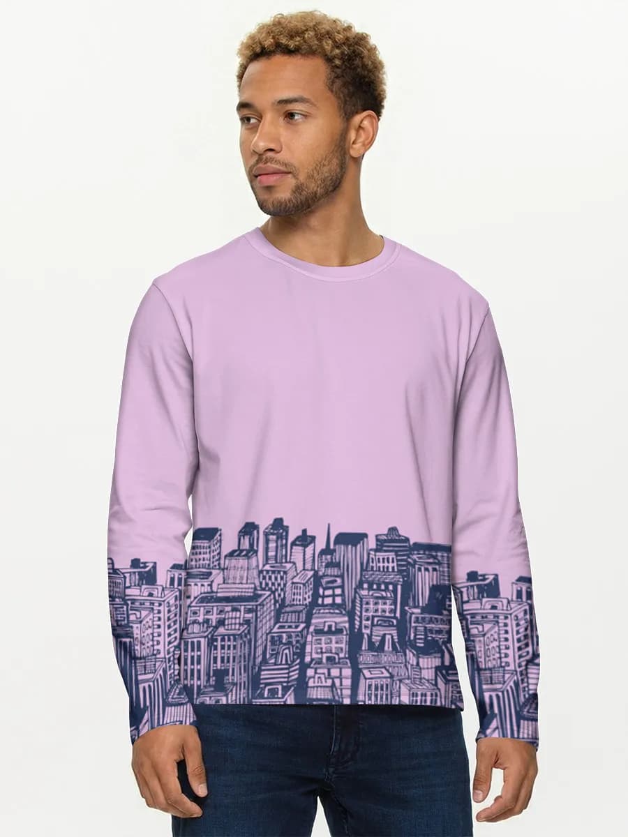 Men's cotton long sleeve shirt