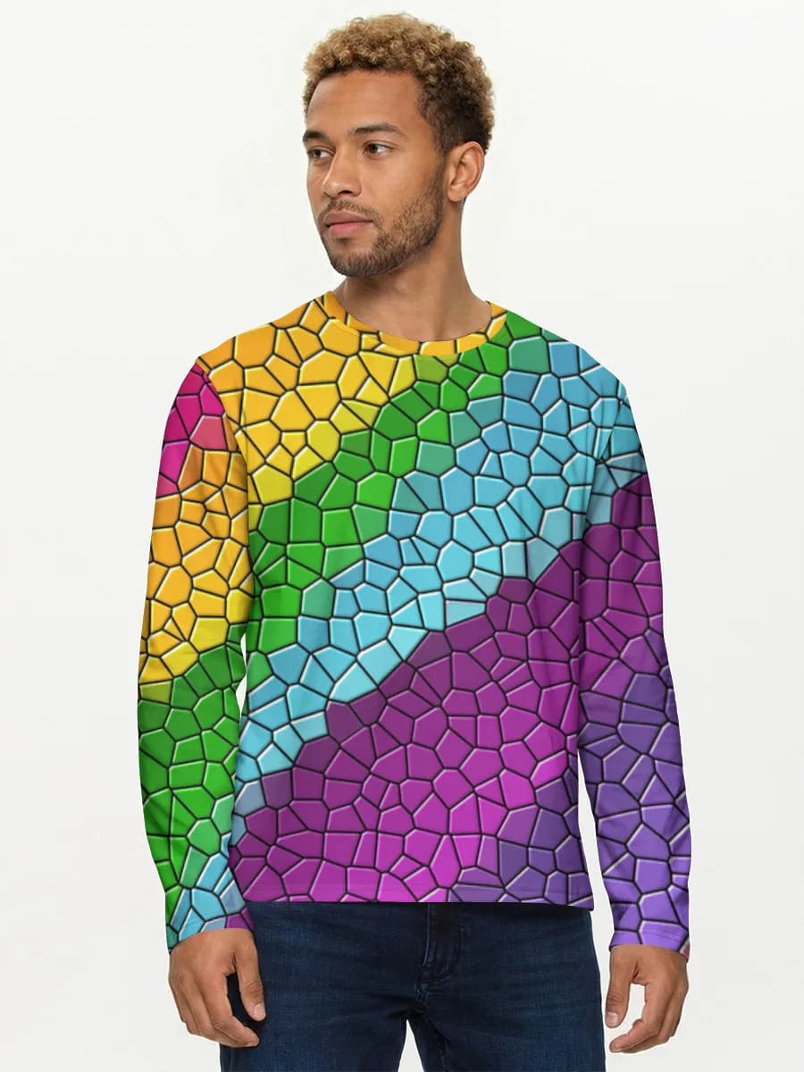 Men's cotton long sleeve shirt