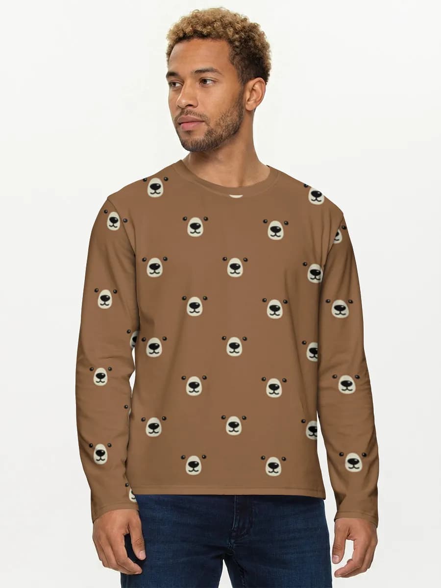 Men's cotton long sleeve shirt