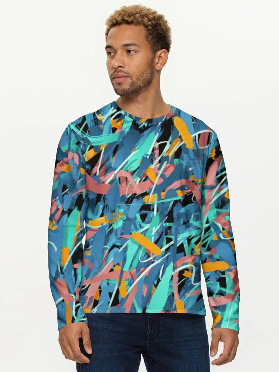 Men's cotton long sleeve shirt