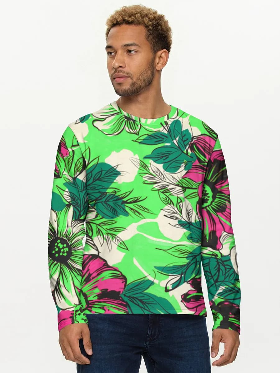 Men's cotton long sleeve shirt