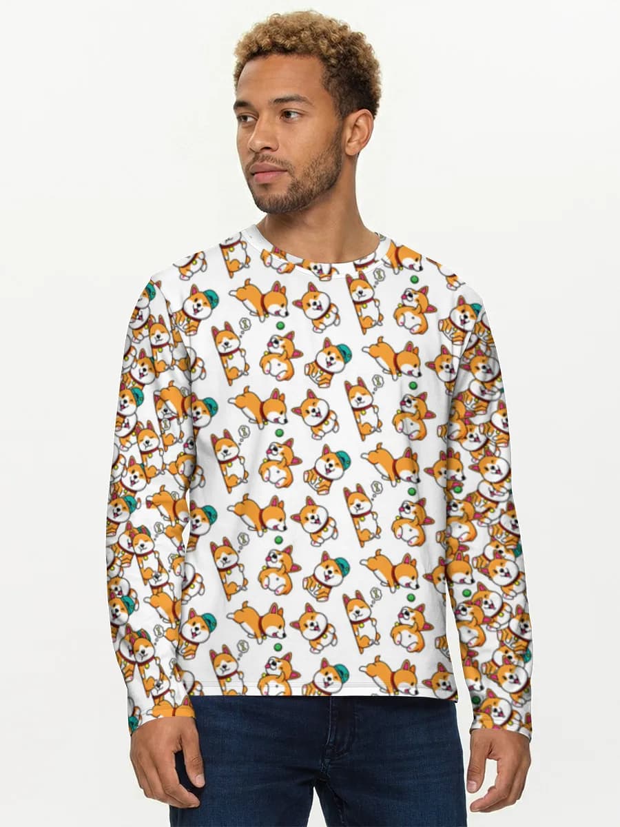 Men's cotton long sleeve shirt