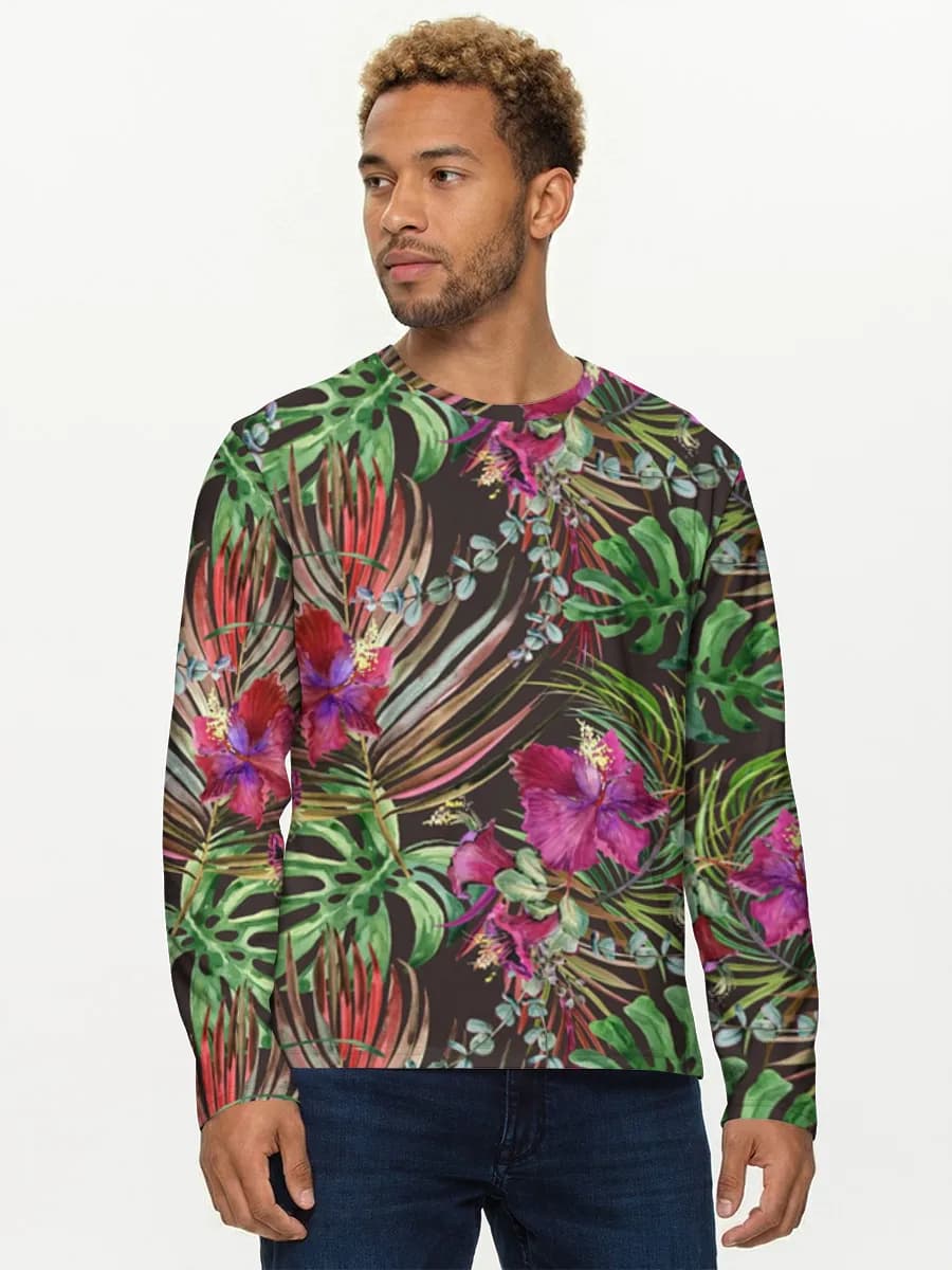 Men's cotton long sleeve shirt