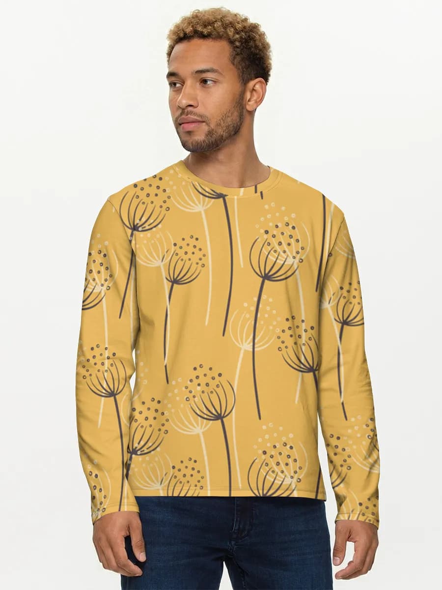 Men's cotton long sleeve shirt