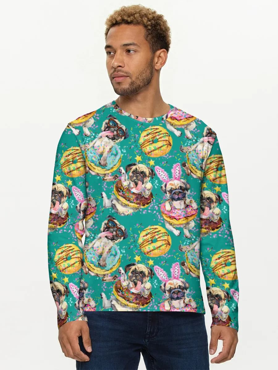 Men's cotton long sleeve shirt