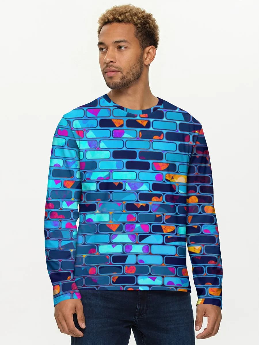 Men's cotton long sleeve shirt