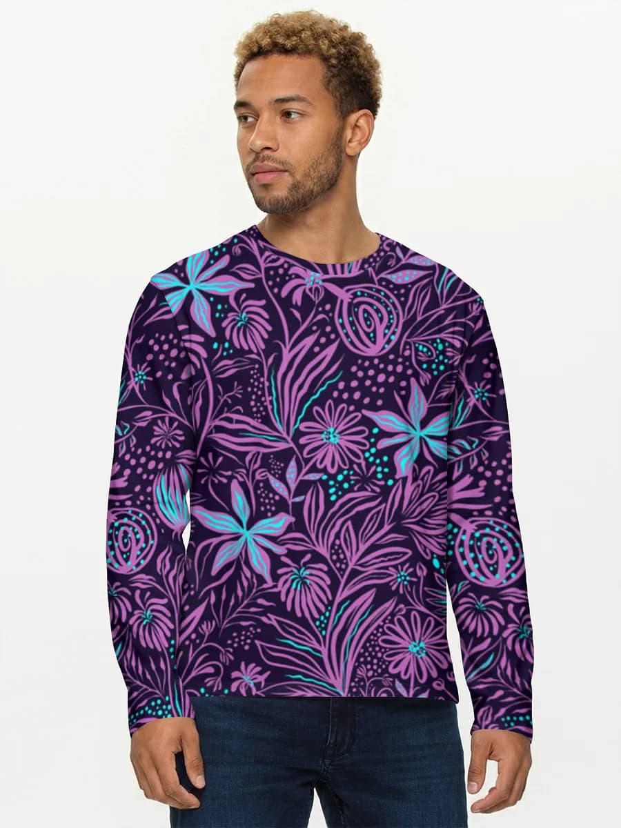 Men's cotton long sleeve shirt
