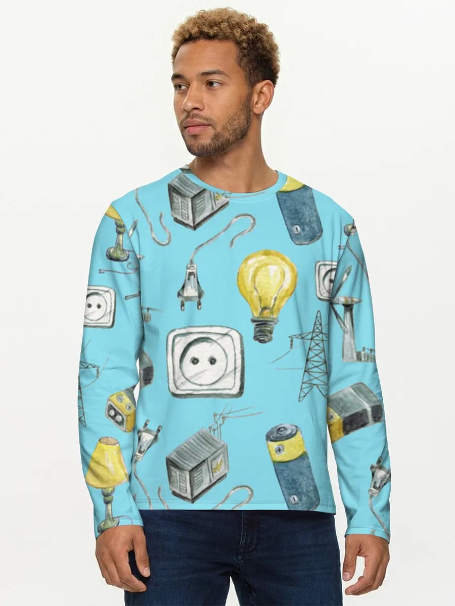 Men's cotton long sleeve shirt