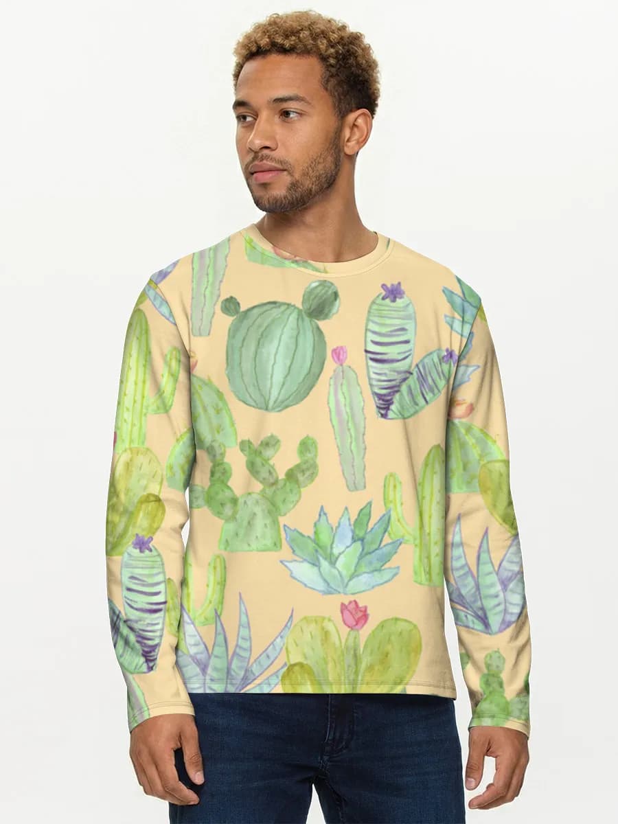 Men's cotton long sleeve shirt