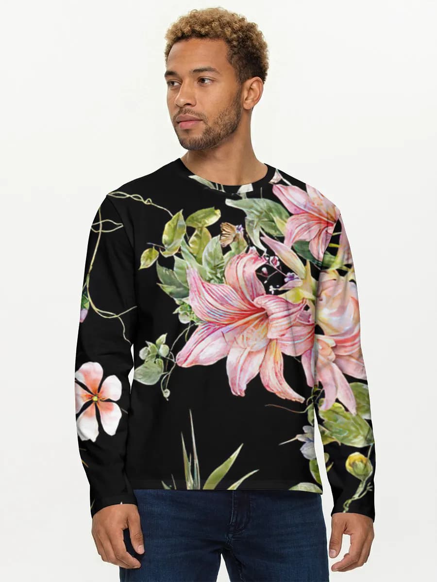 Men's cotton long sleeve shirt