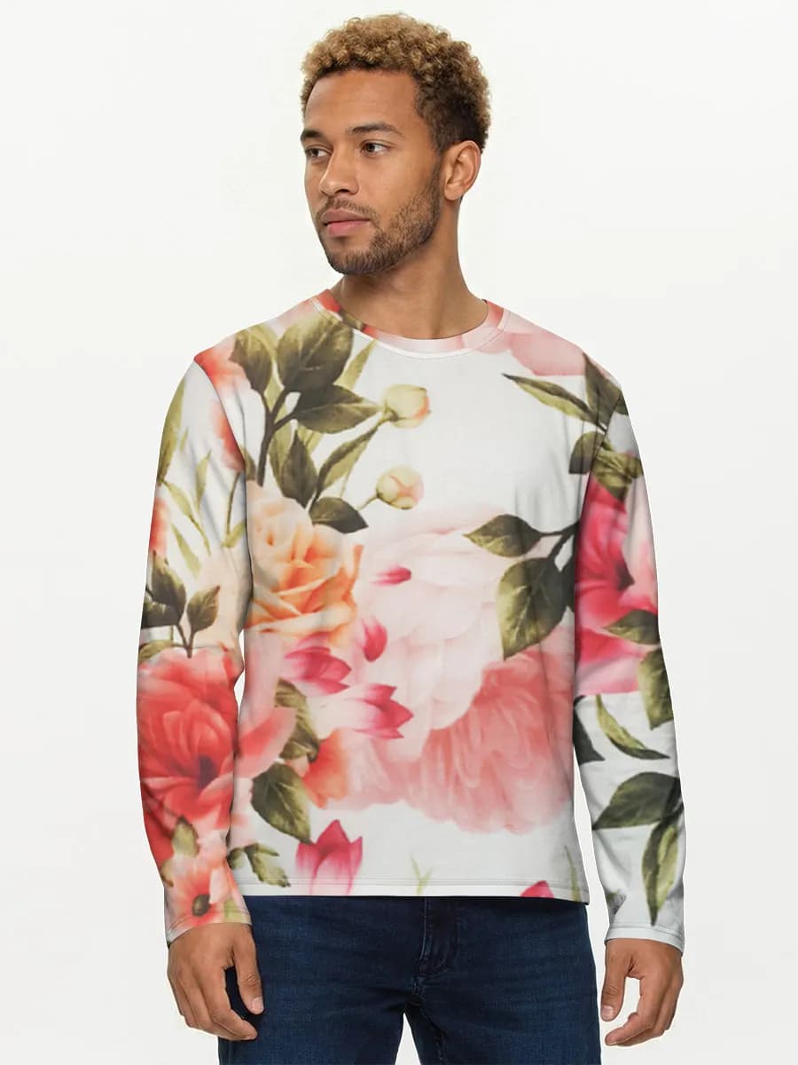 Men's cotton long sleeve shirt