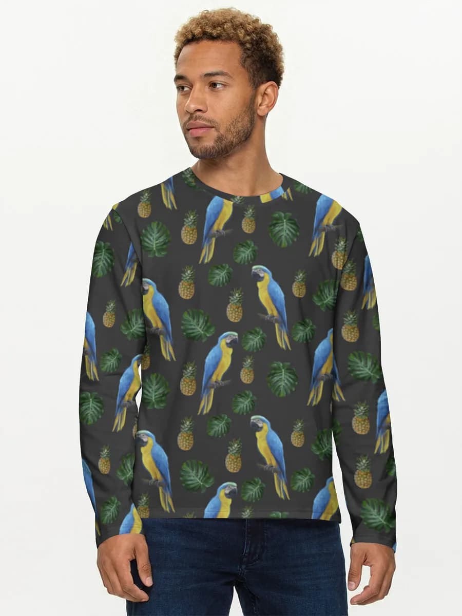 Men's cotton long sleeve shirt