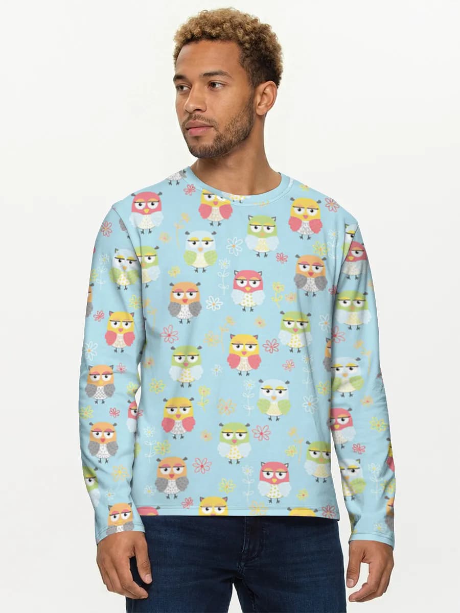 Men's cotton long sleeve shirt