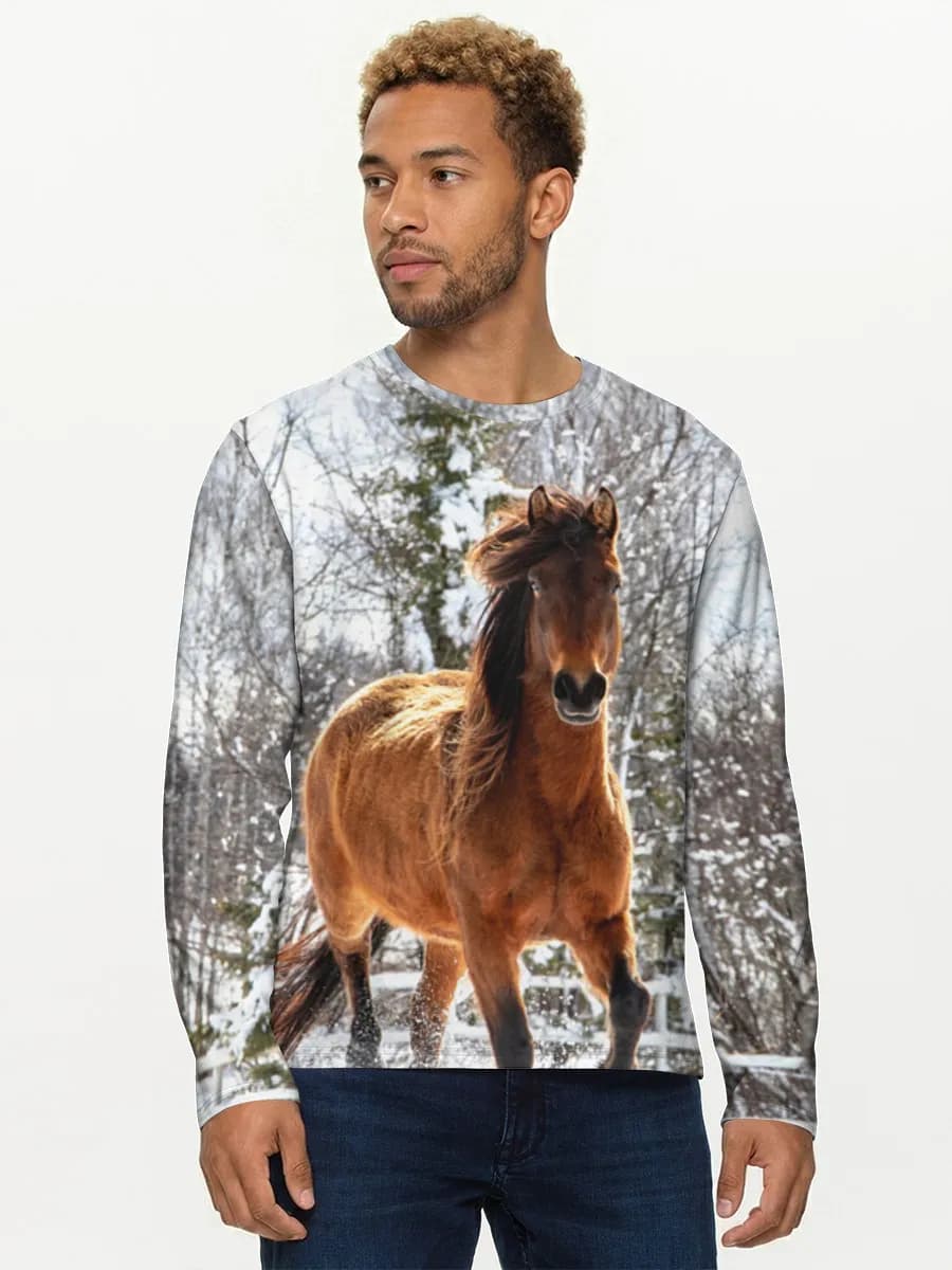 Men's cotton long sleeve shirt