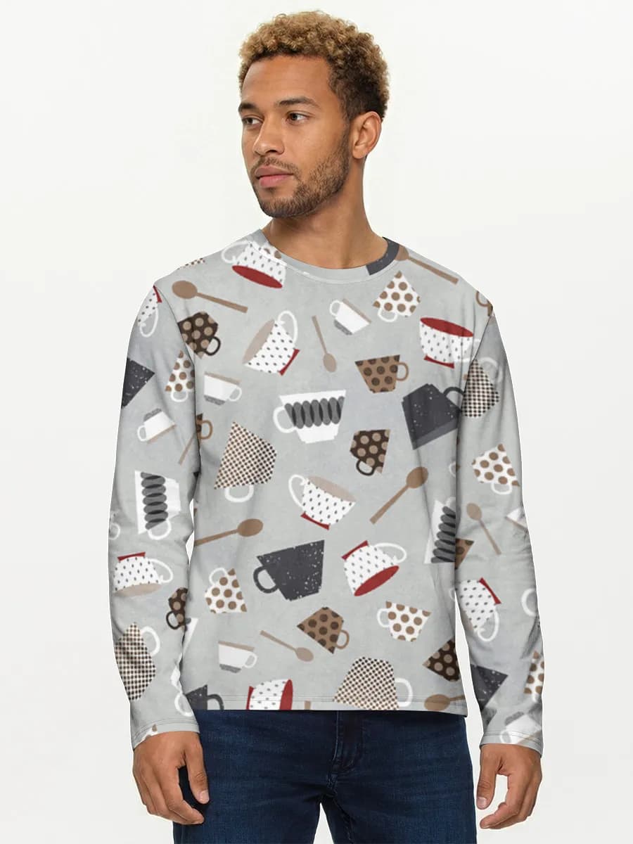 Men's cotton long sleeve shirt