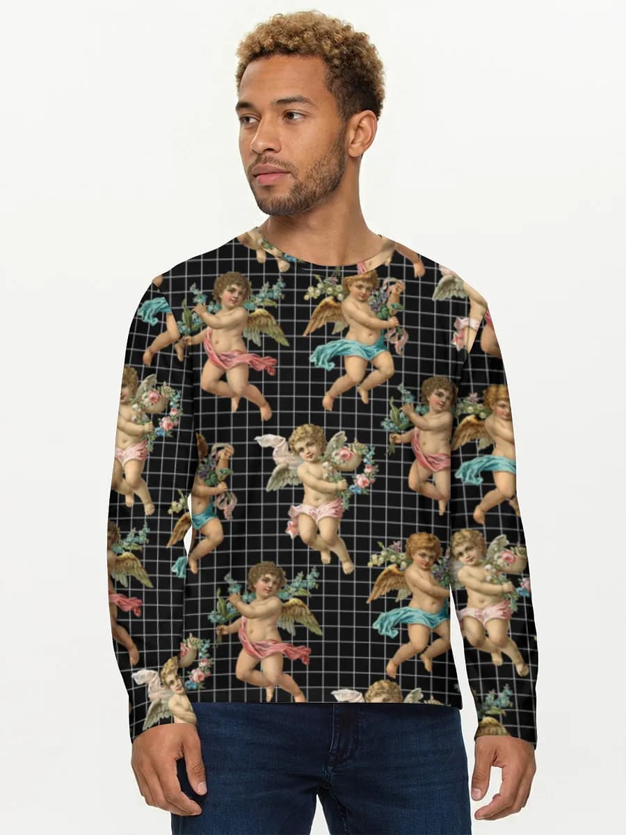 Men's cotton long sleeve shirt