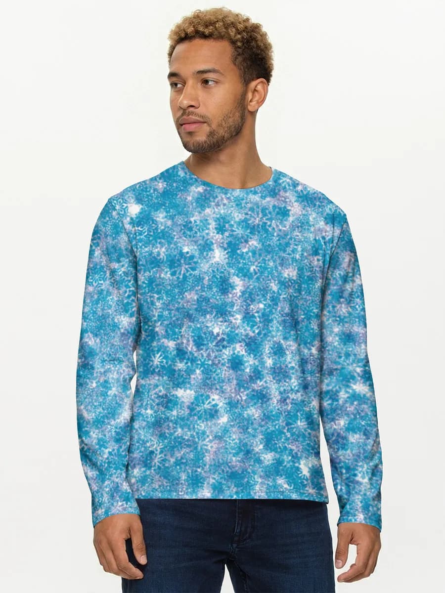 Icy Blue Snowflakes