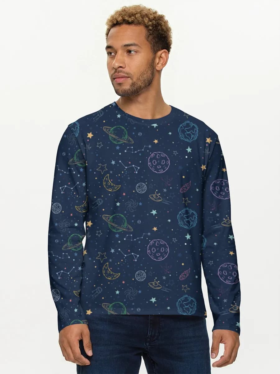 Cosmic Doodle Night Sky