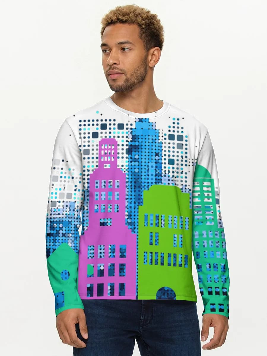 Men's cotton long sleeve shirt