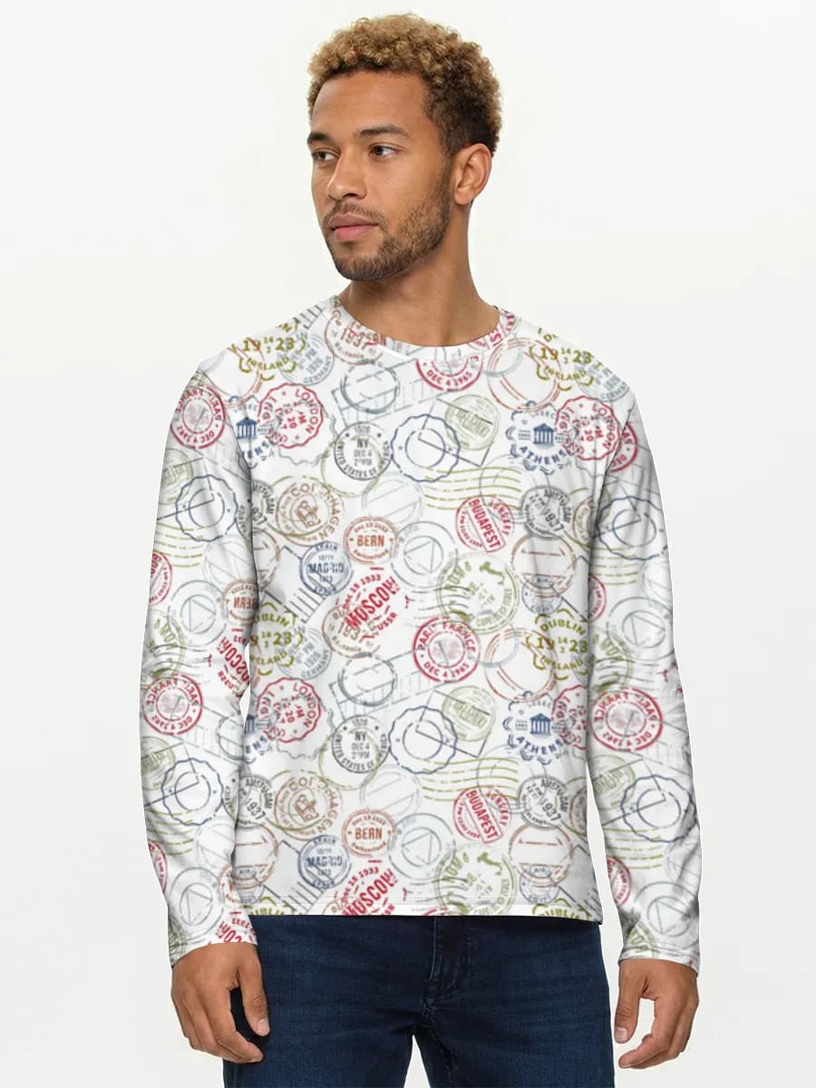 Men's cotton long sleeve shirt