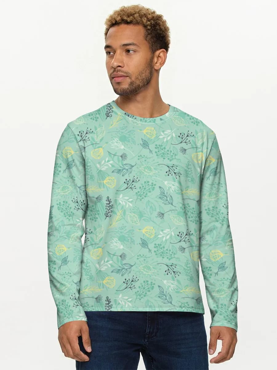 Men's cotton long sleeve shirt