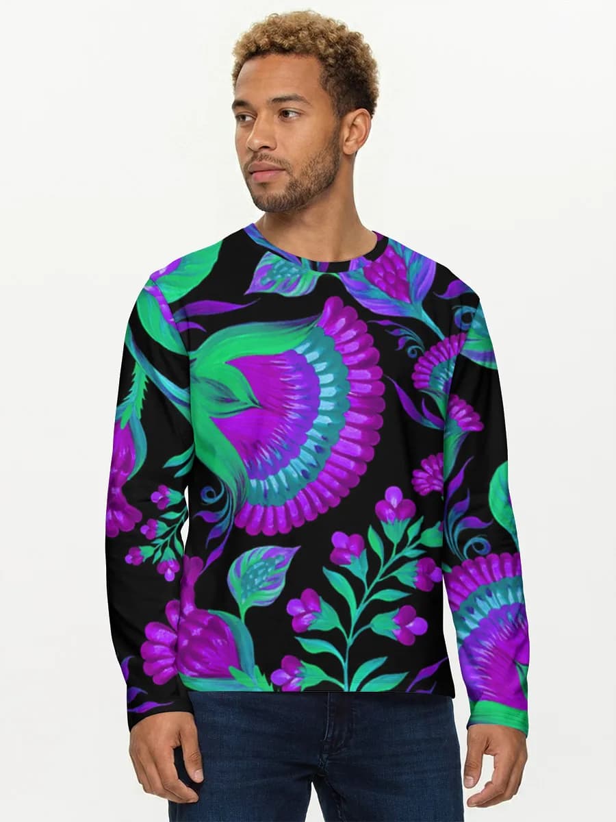 Men's cotton long sleeve shirt