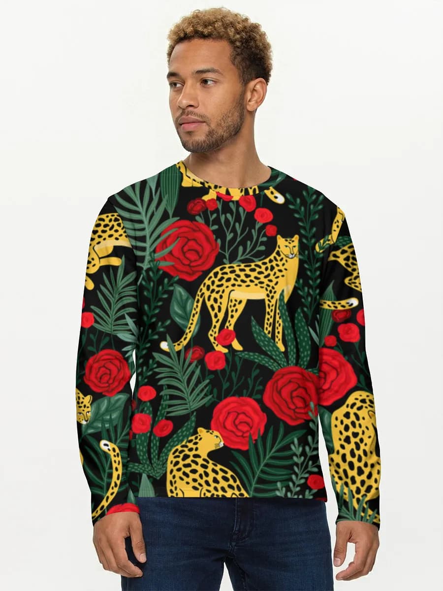 Leopards And Red Roses