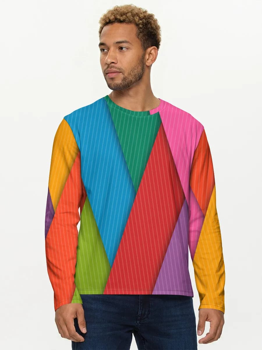 Vibrant Diagonal Ribbons