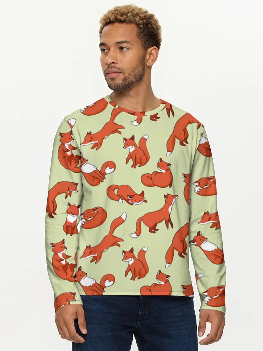 Men's cotton long sleeve shirt