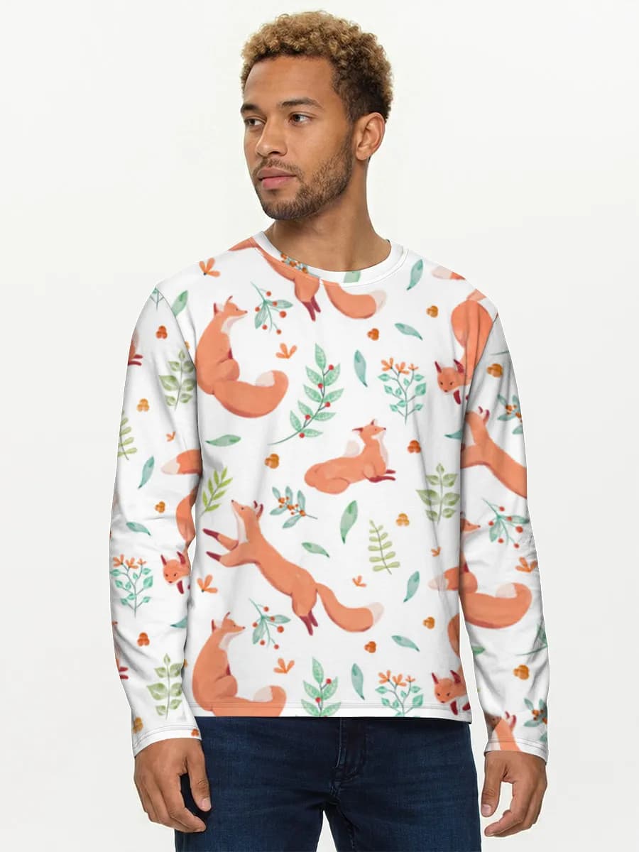 Men's cotton long sleeve shirt