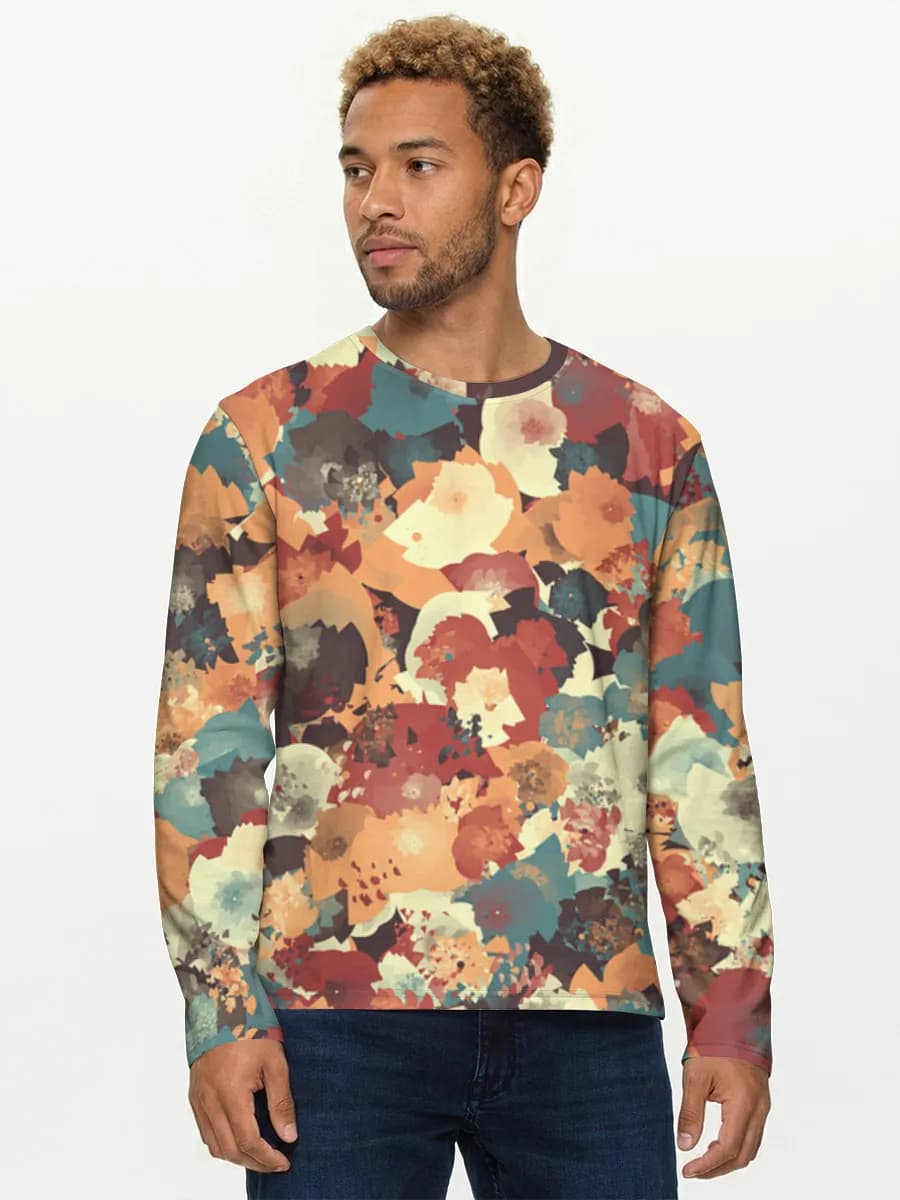 Men's cotton long sleeve shirt