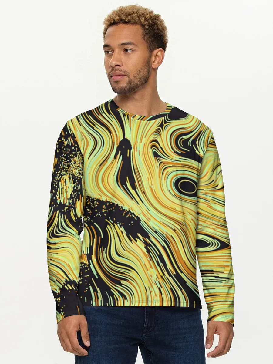 Men's cotton long sleeve shirt
